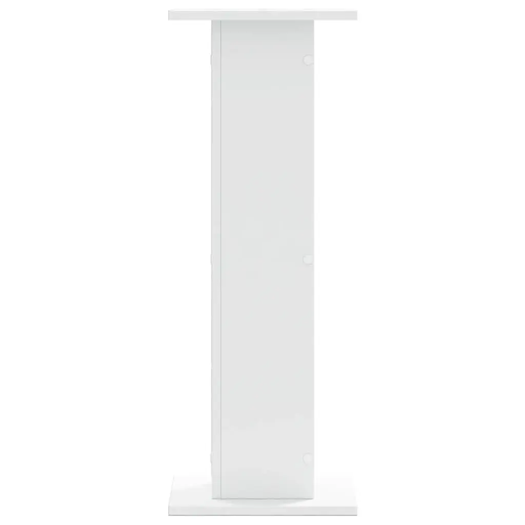 Speaker Stands for Home Entertainment White 30x30x80 cm Engineered Wood 2 Piece