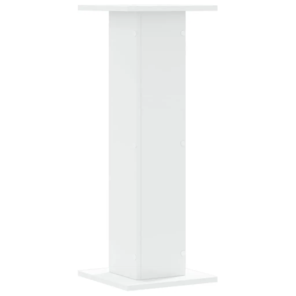 Speaker Stands for Home Entertainment White 30x30x80 cm Engineered Wood 2 Piece