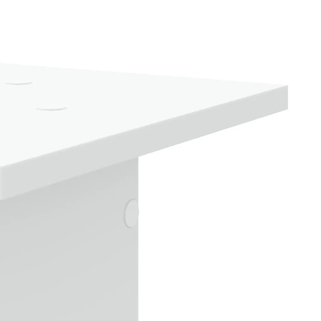 Speaker Stands for Home Entertainment White 30x30x80 cm Engineered Wood 2 Piece
