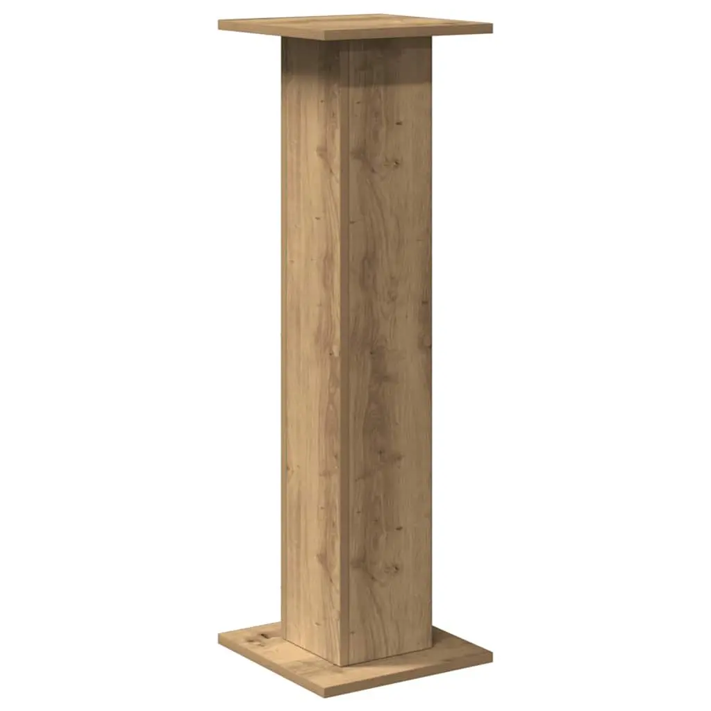 Speaker Stands 2 pcs Brown 30x30x95 cm Engineered Wood Audio Stand Pair