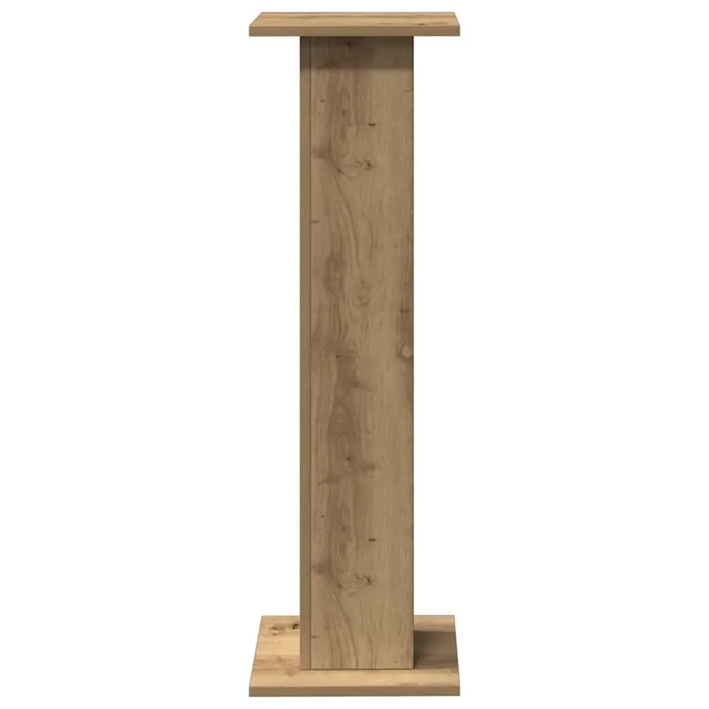 Speaker Stands 2 pcs Brown 30x30x95 cm Engineered Wood Audio Stand Pair