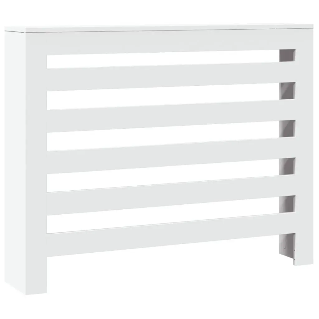 Radiator Cover Slatted Cabinet Shelf Living Room 104 x 20 x 82 cm