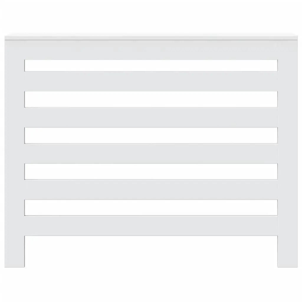 Radiator Cover Slatted Cabinet Shelf Living Room 104 x 20 x 82 cm