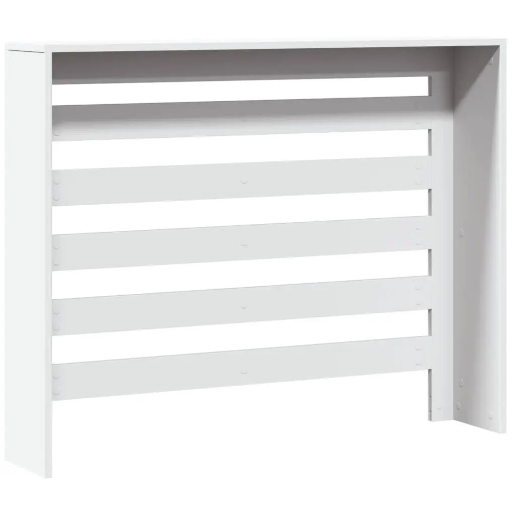 Radiator Cover Slatted Cabinet Shelf Living Room 104 x 20 x 82 cm