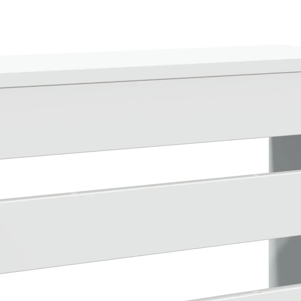 Radiator Cover Slatted Cabinet Shelf Living Room 104 x 20 x 82 cm