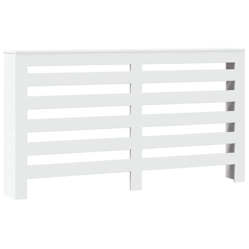 Radiator Cover Living Room 149 x 20 x 82 cm White Engineered Wood Cabinet Shelf