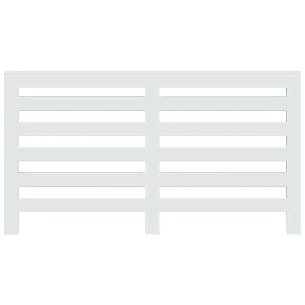 Radiator Cover Living Room 149 x 20 x 82 cm White Engineered Wood Cabinet Shelf