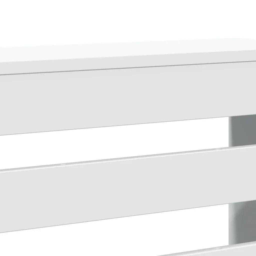 Radiator Cover Living Room 149 x 20 x 82 cm White Engineered Wood Cabinet Shelf