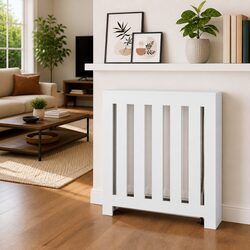 Radiator Cover Cabinet: 78x20x82 cm, Engineered Wood