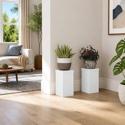 Specifications of White Plant Stands - 2 pcs 10x10x18 cm