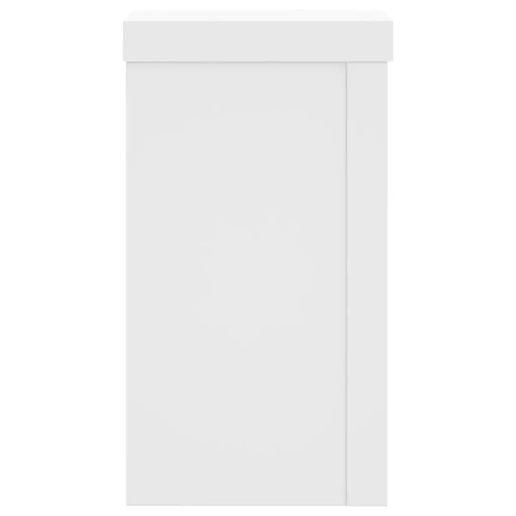 Plant Stands for Home Use 10x10x18 cm Engineered Wood White 2 Piece