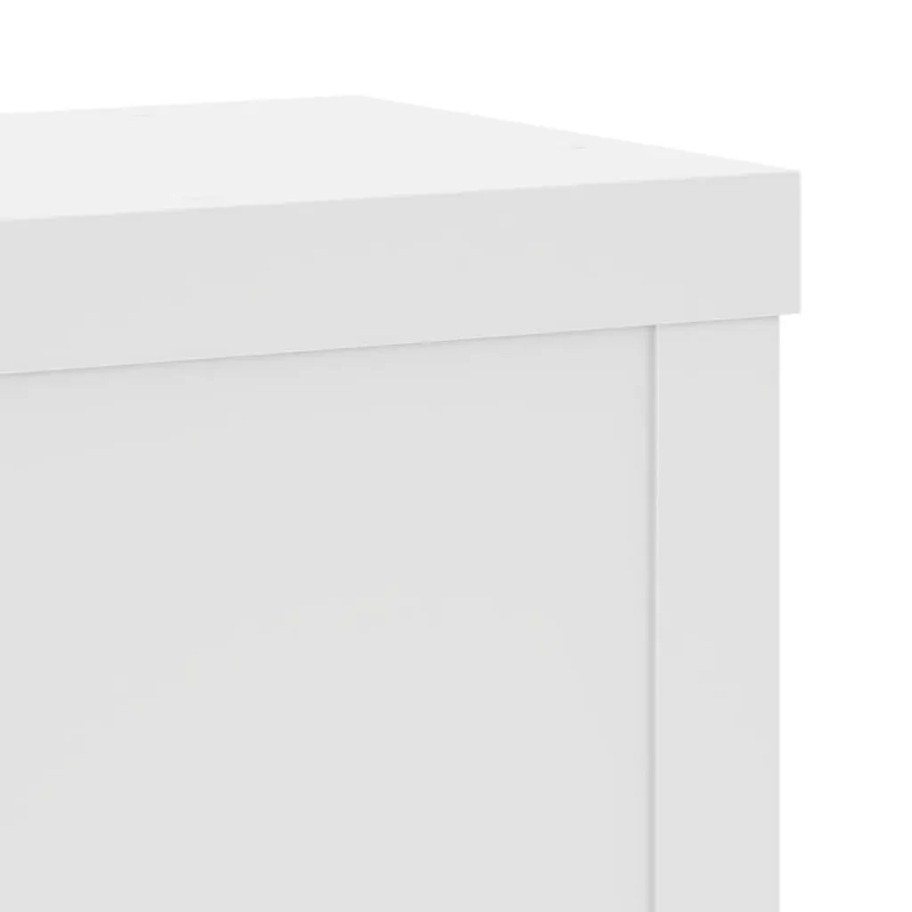 Plant Stands for Home Use 10x10x18 cm Engineered Wood White 2 Piece