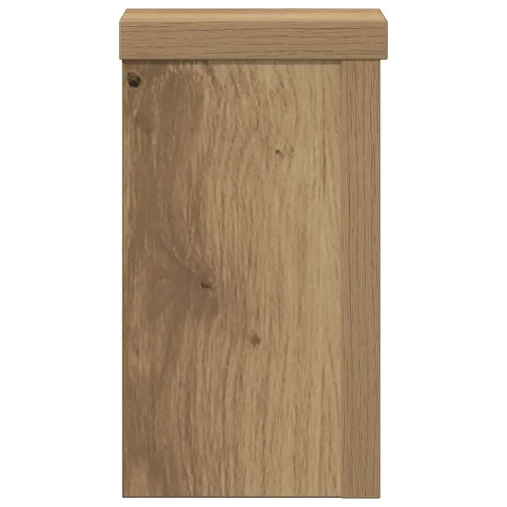 Plant Stands Indoor Outdoor 10x10x18 cm Brown Engineered Wood 2 Piece