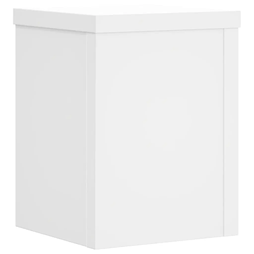 Plant Stands 2 pcs White 15x15x20 cm Engineered Wood Flower Pot Display