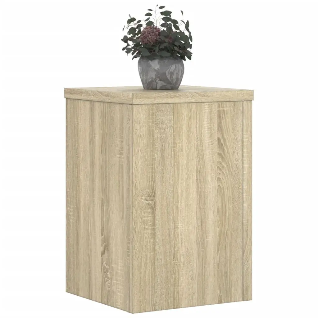 Plant Stands for Indoor Outdoor Use 20x20x30 cm Engineered Wood 2 Piece Sonoma Oak
