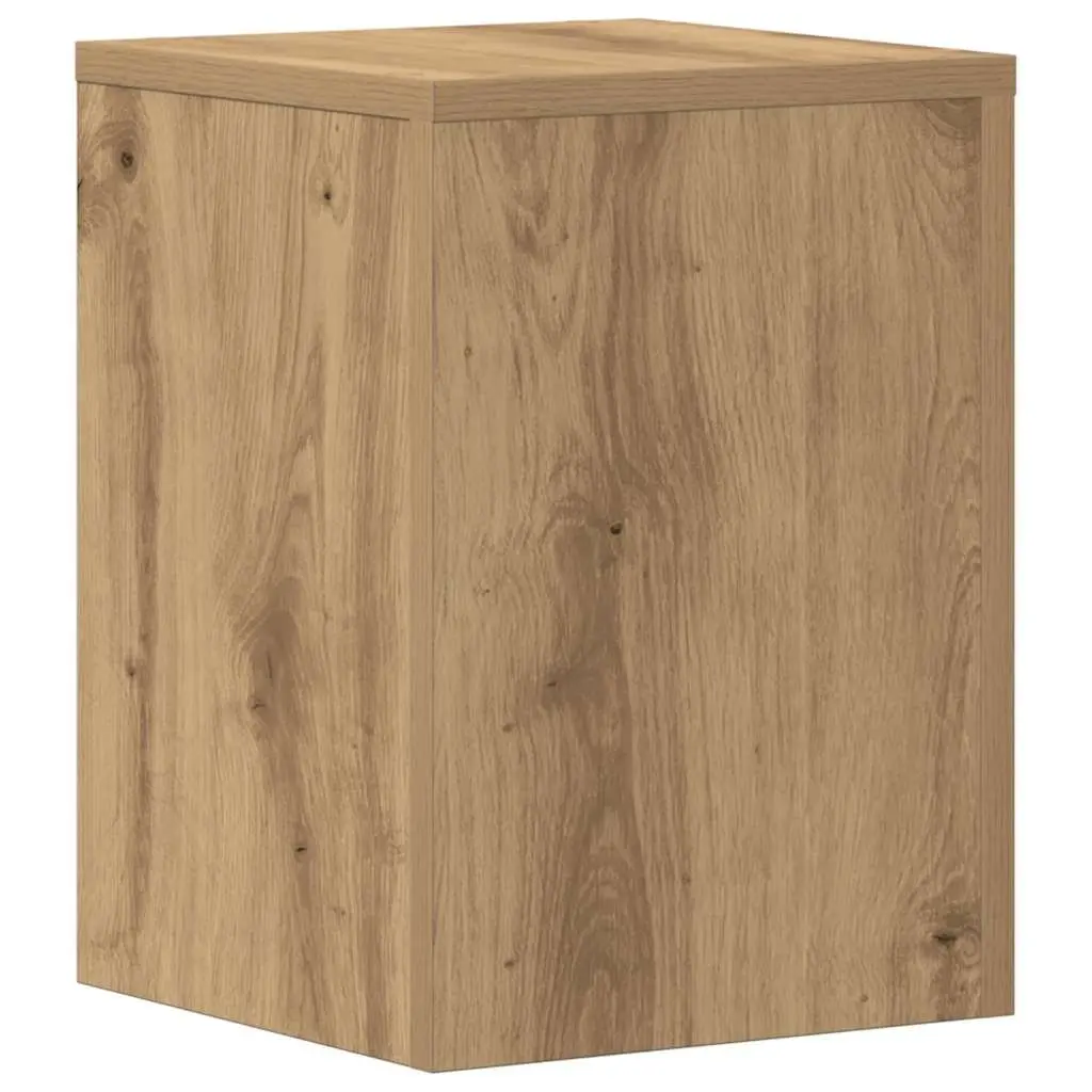 Plant Stands 2 pcs Engineered Wood Brown 25x25x35 cm Home Garden Decor Display