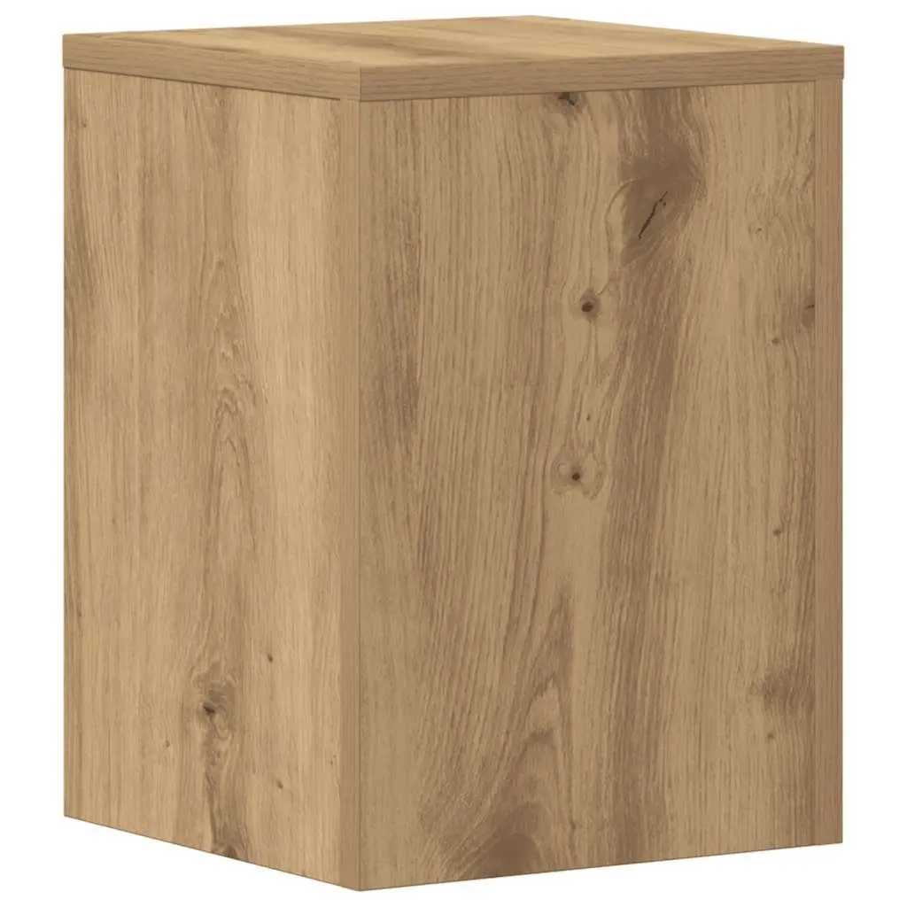 Plant Stands 2 pcs Engineered Wood Brown 25x25x35 cm Home Garden Decor Display