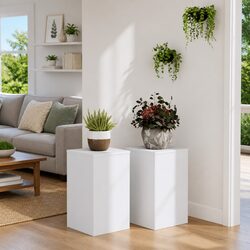Specifications for 2 pcs White Plant Stands 30x30x50 cm