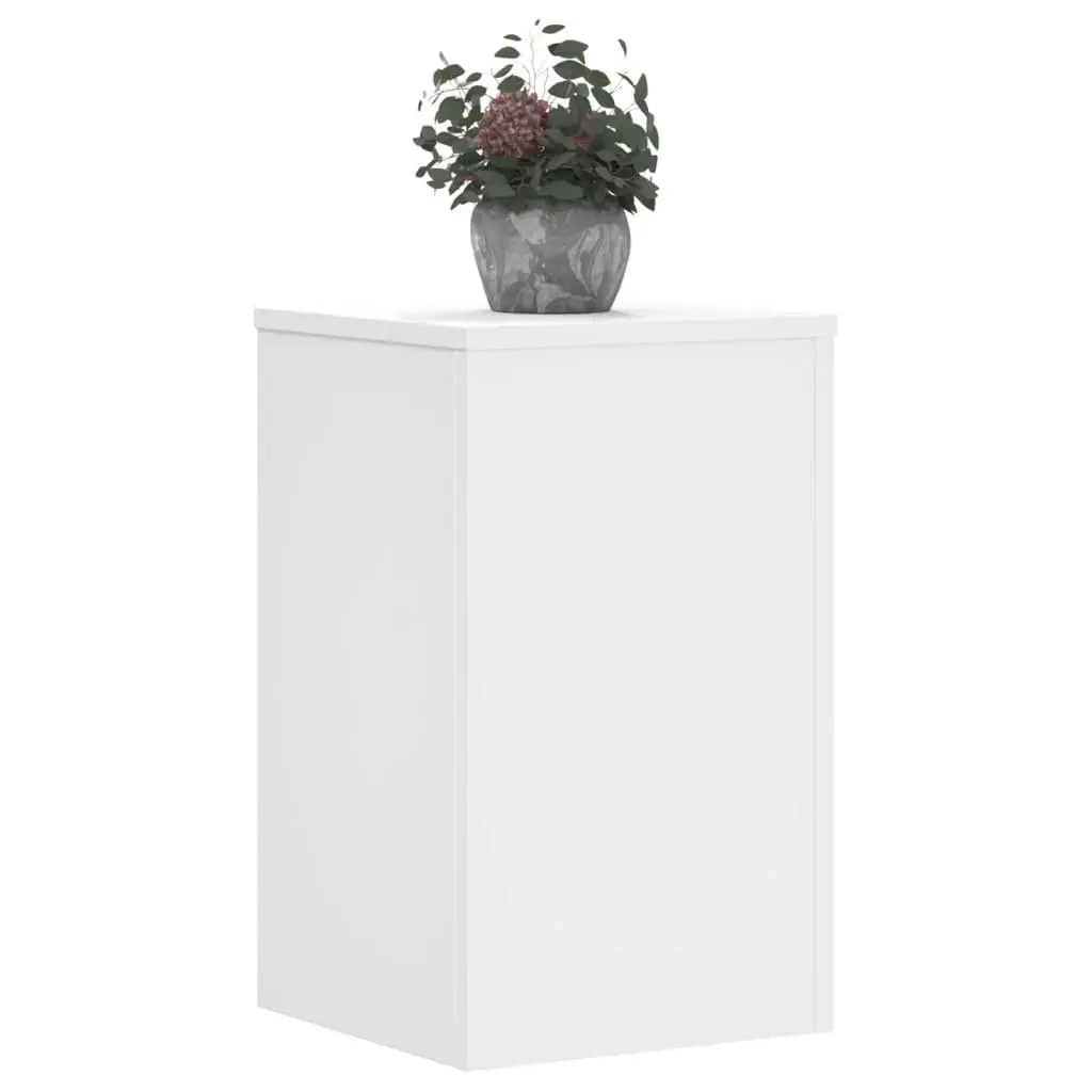Plant Stands Indoor 30x30x50 cm White 2 pcs Flower Pot Display Stands