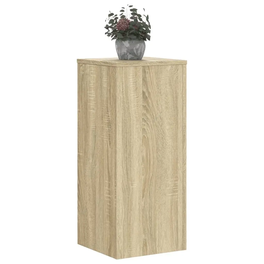Plant Stands for Home 30x30x70 cm Brown Engineered Wood 2 Piece Flower Display Holder