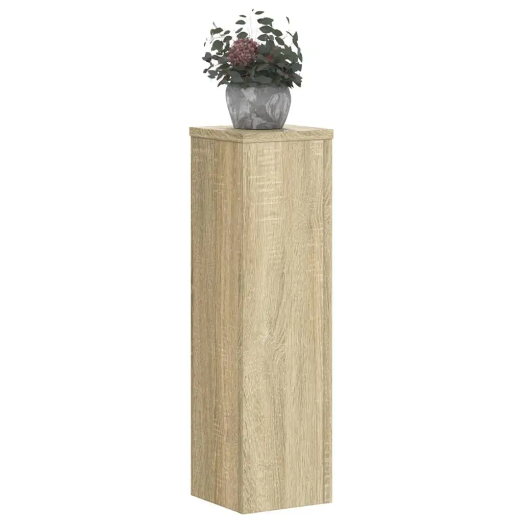 Plant Stands for Home and Garden 17x17x60 cm 2 Piece Engineered Wood Flower Display
