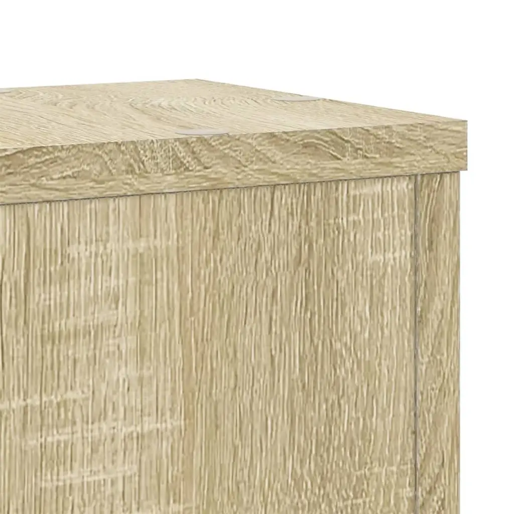 Plant Stands for Home and Garden 17x17x60 cm 2 Piece Engineered Wood Flower Display