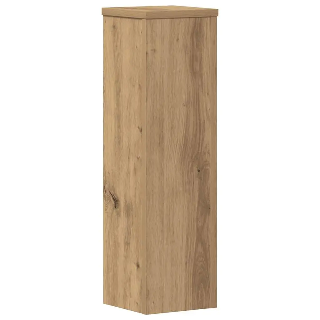 Plant Stands 2 Pieces Brown Engineered Wood 17x17x60 cm Flower Pot Display