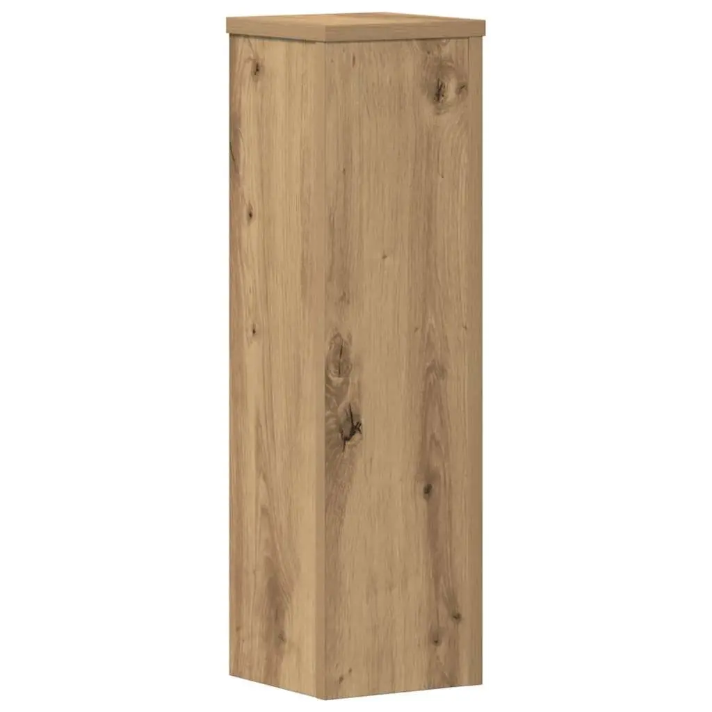 Plant Stands 2 Pieces Brown Engineered Wood 17x17x60 cm Flower Pot Display