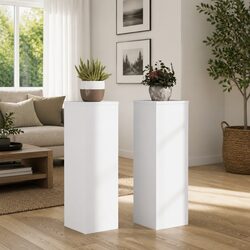 Engineered Wood Plant Stands Set - Dimensions: 25x25x80 cm