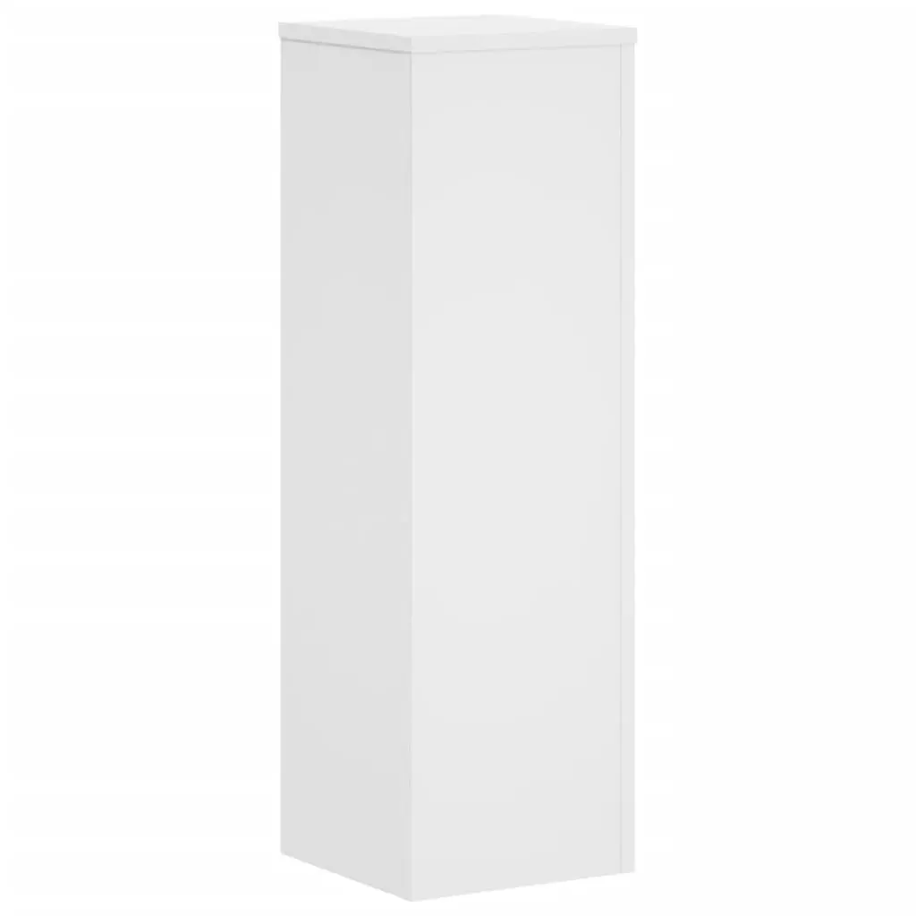 Plant Stands 2 pcs White 25x25x80 cm Engineered Wood Flower Pot Display