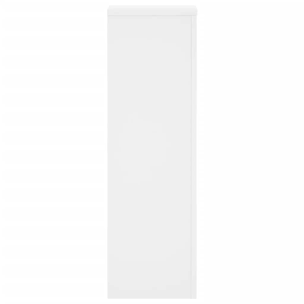 Plant Stands 2 pcs White 25x25x80 cm Engineered Wood Flower Pot Display