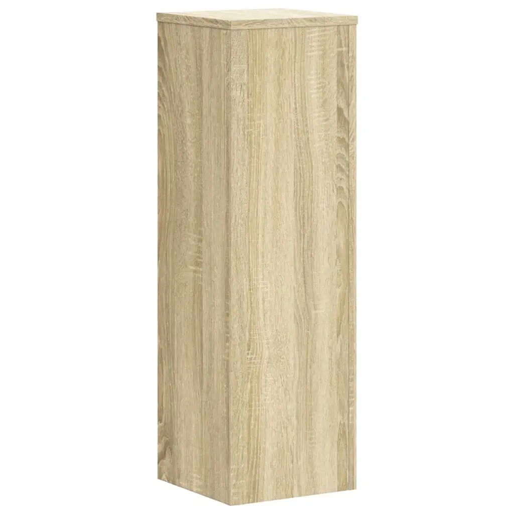 Plant Stands for Home and Garden 25x25x80 cm 2 Piece Sonoma Oak Engineered Wood Flower Pot Display