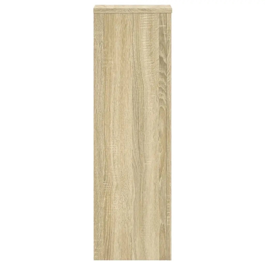 Plant Stands for Home and Garden 25x25x80 cm 2 Piece Sonoma Oak Engineered Wood Flower Pot Display