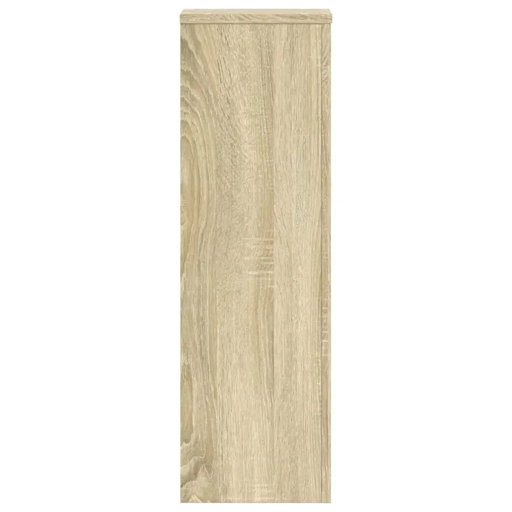 Plant Stands for Home and Garden 25x25x80 cm 2 Piece Sonoma Oak Engineered Wood Flower Pot Display