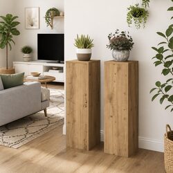 Plant Stands Specifications: 25x25x80 cm, 2 pcs Brown