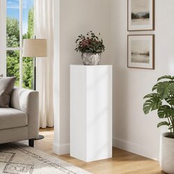 Plant Stand Specifications: White Engineered Wood, 33x33x100 cm