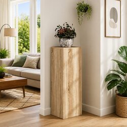 Engineered Wood Brown Plant Stand 33x33x100cm