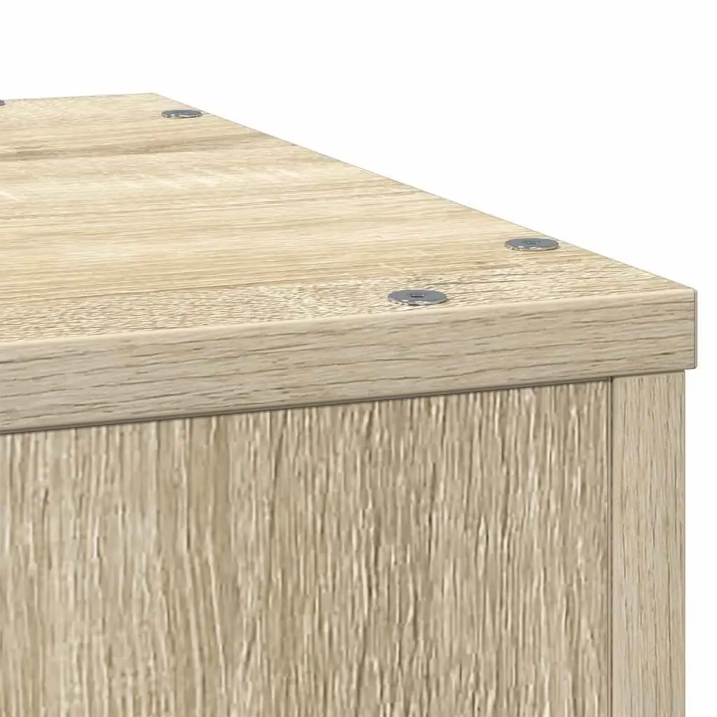 Engineered Wood Brown Plant Stand 33x33x100cm