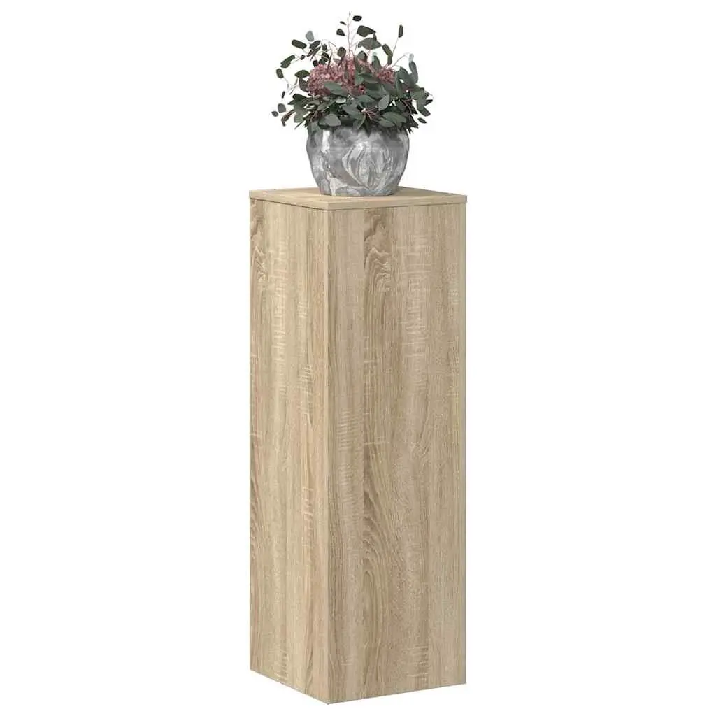 Engineered Wood Brown Plant Stand 33x33x100cm