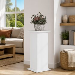 Plant Stand Specifications: 33x33x80 cm White Wood Holder