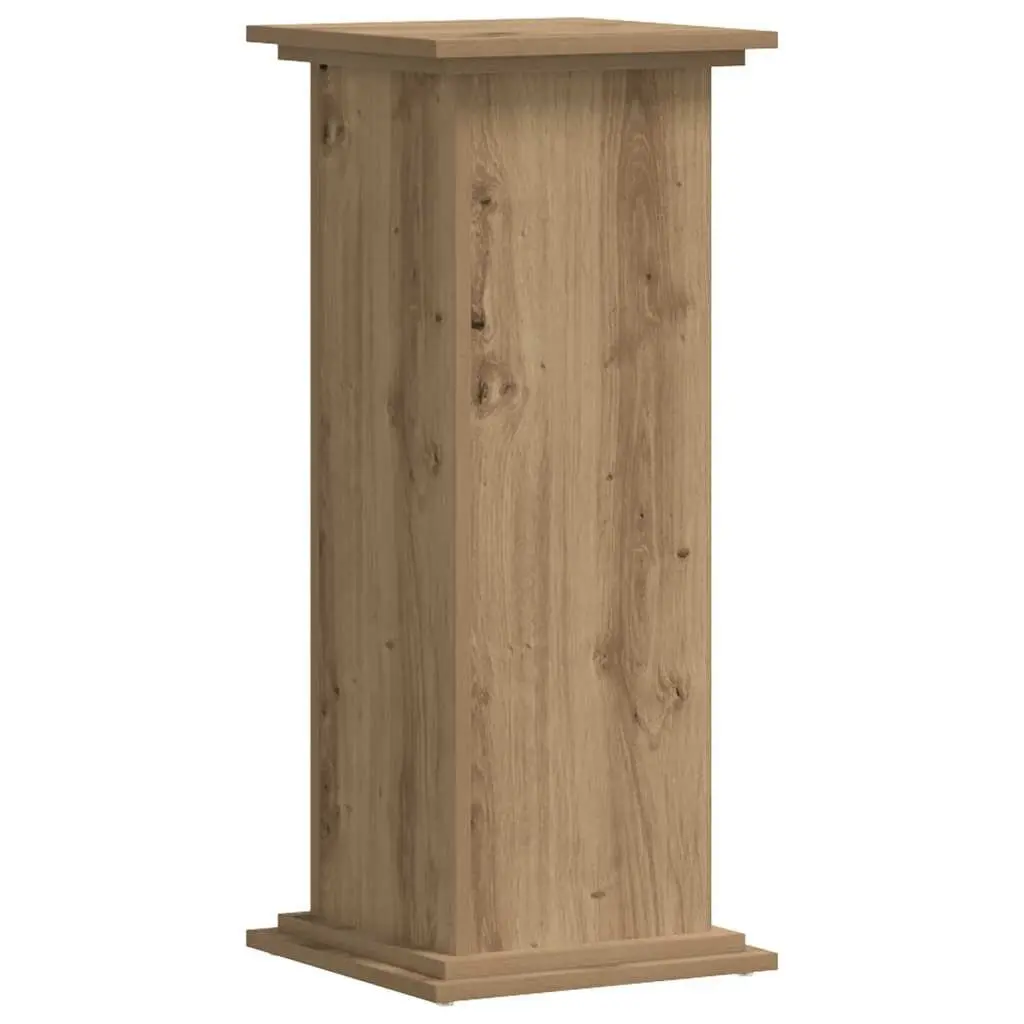 Plant Stand Indoor Brown Engineered Wood 33x33x80cm Tall Display Flower Pot