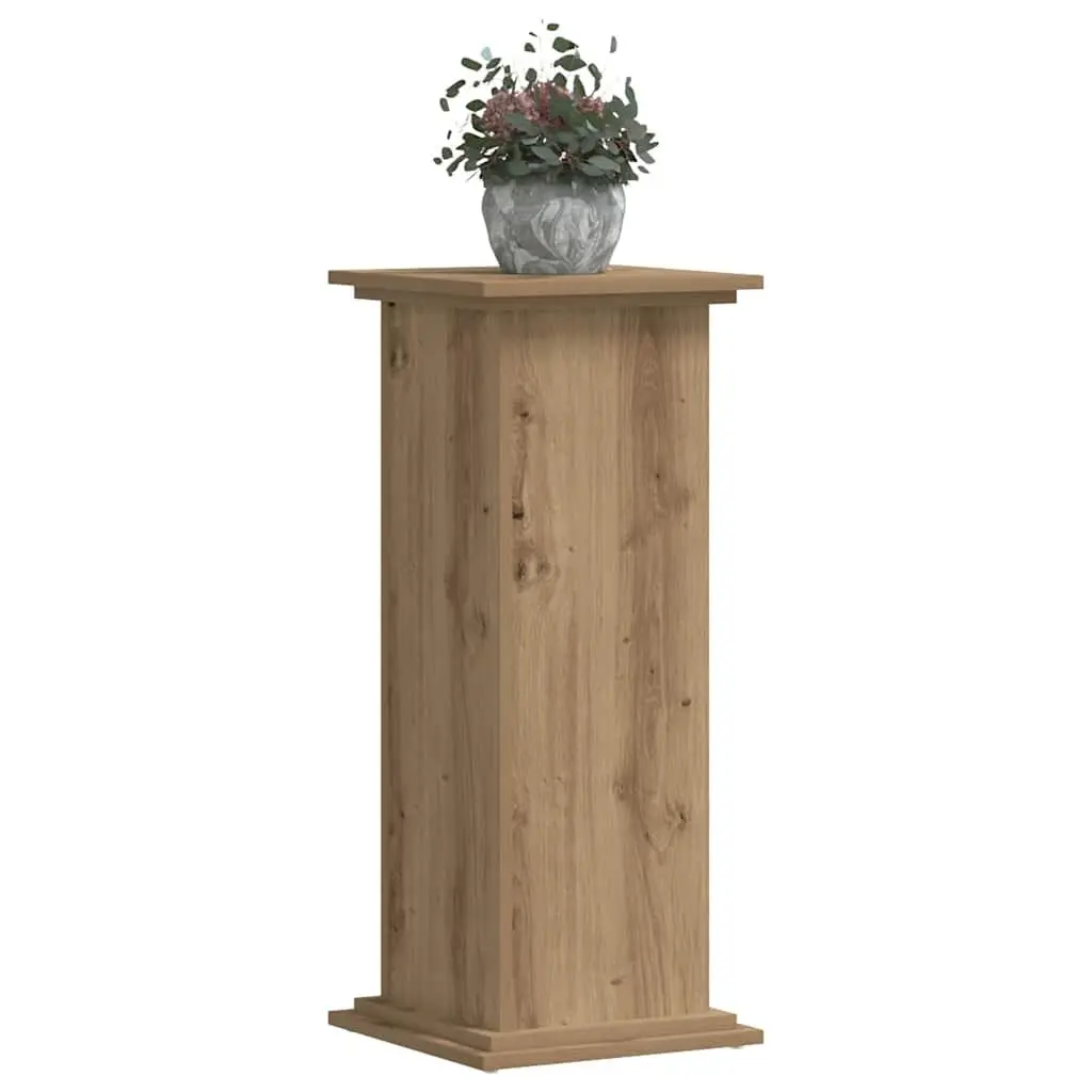 Plant Stand Indoor Brown Engineered Wood 33x33x80cm Tall Display Flower Pot