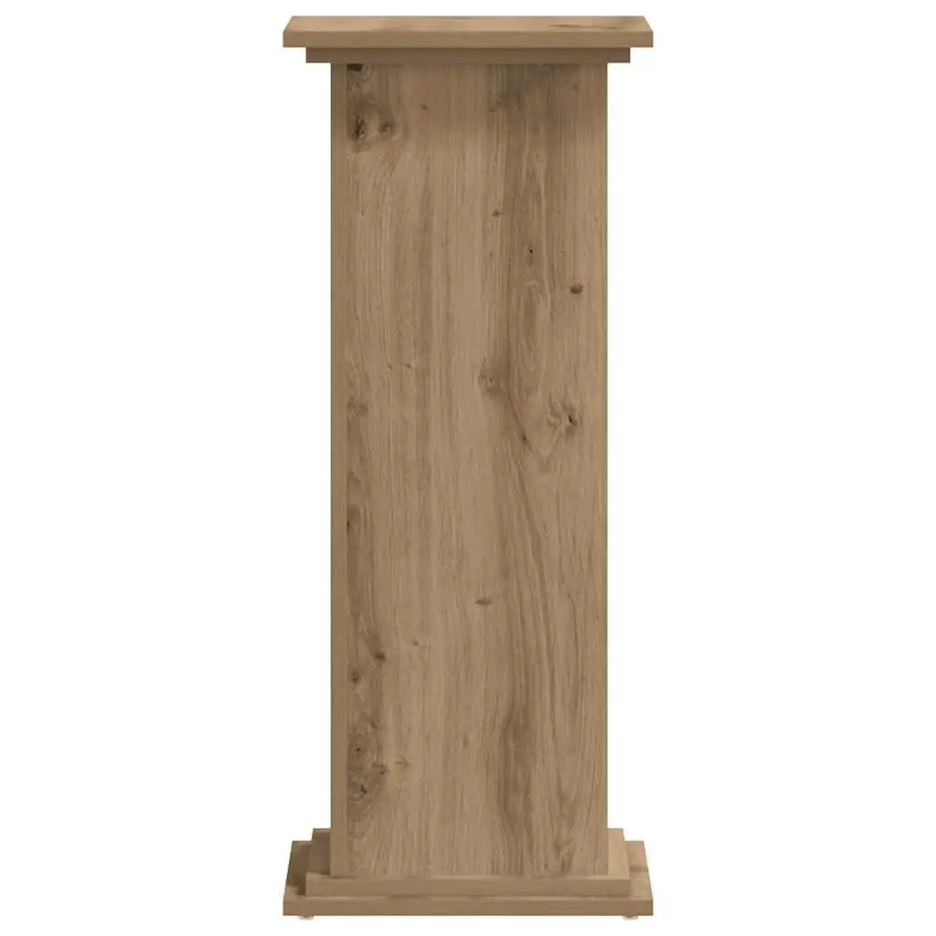 Plant Stand Indoor Brown Engineered Wood 33x33x80cm Tall Display Flower Pot