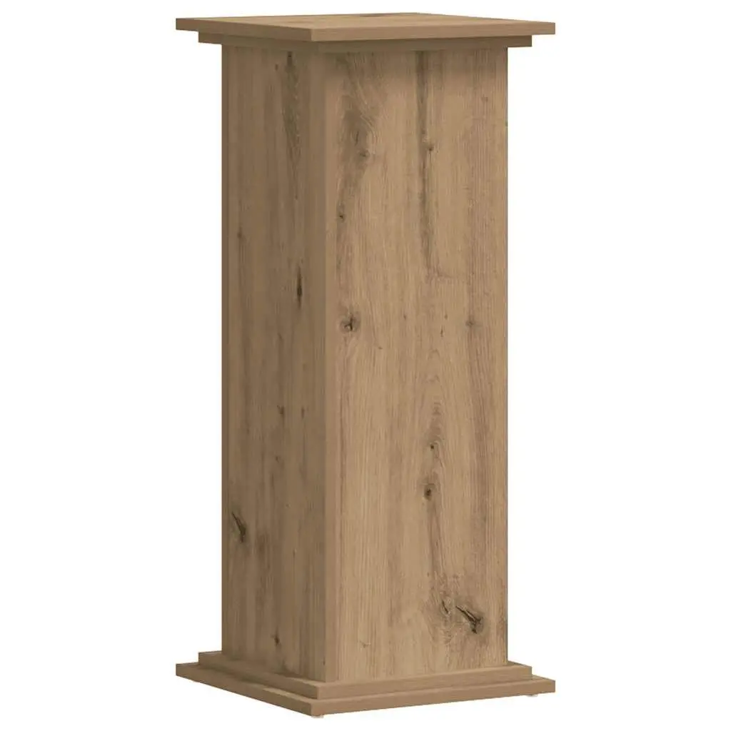 Plant Stand Indoor Brown Engineered Wood 33x33x80cm Tall Display Flower Pot