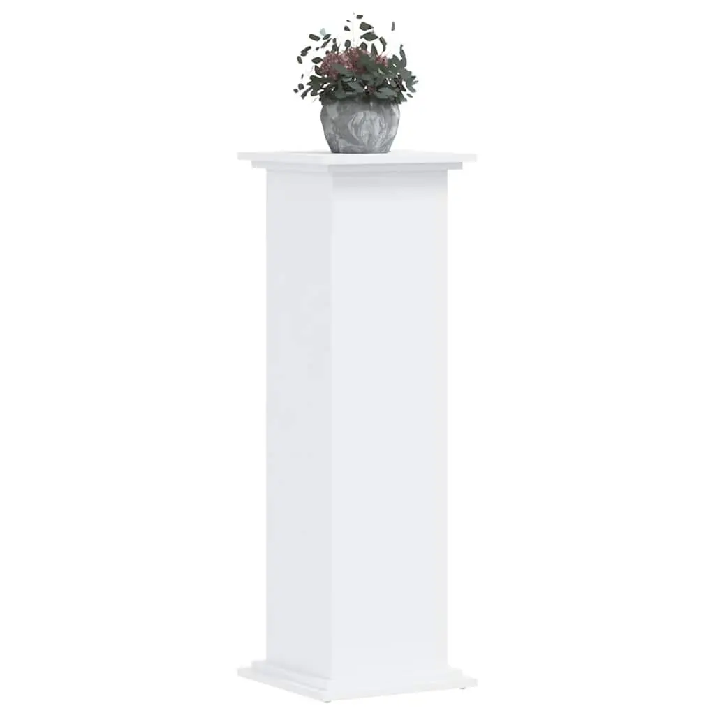 Plant Stand White 33x33x100cm Engineered Wood Flower Pot Display Tall