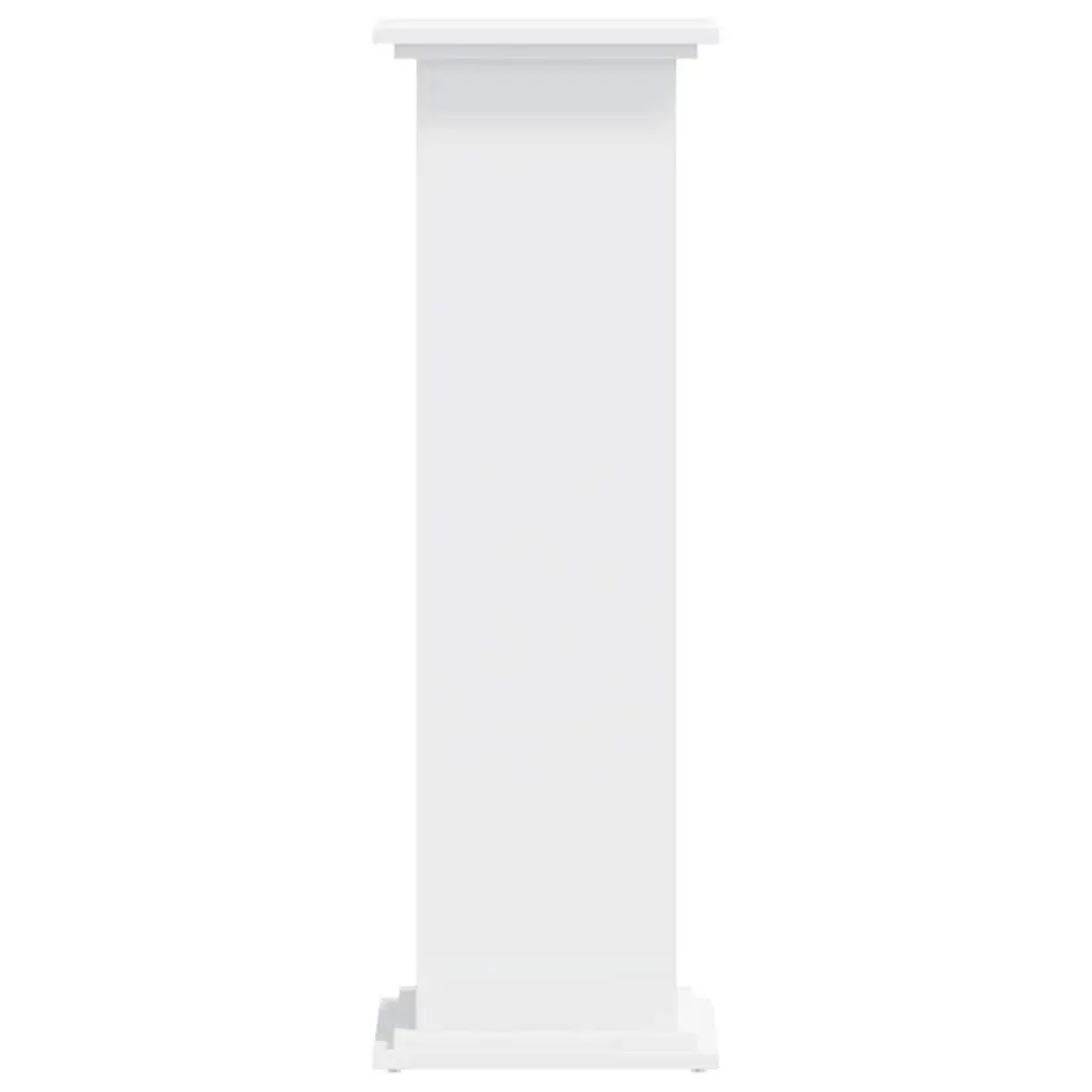 Plant Stand White 33x33x100cm Engineered Wood Flower Pot Display Tall