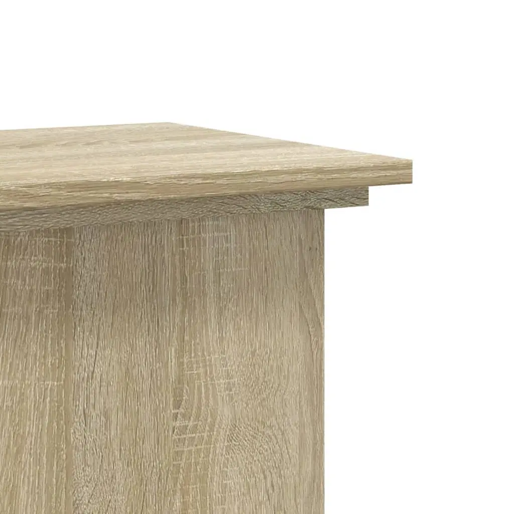 Plant Stand Sonoma Oak 33x33x100 cm Engineered Wood Brown Display Shelf