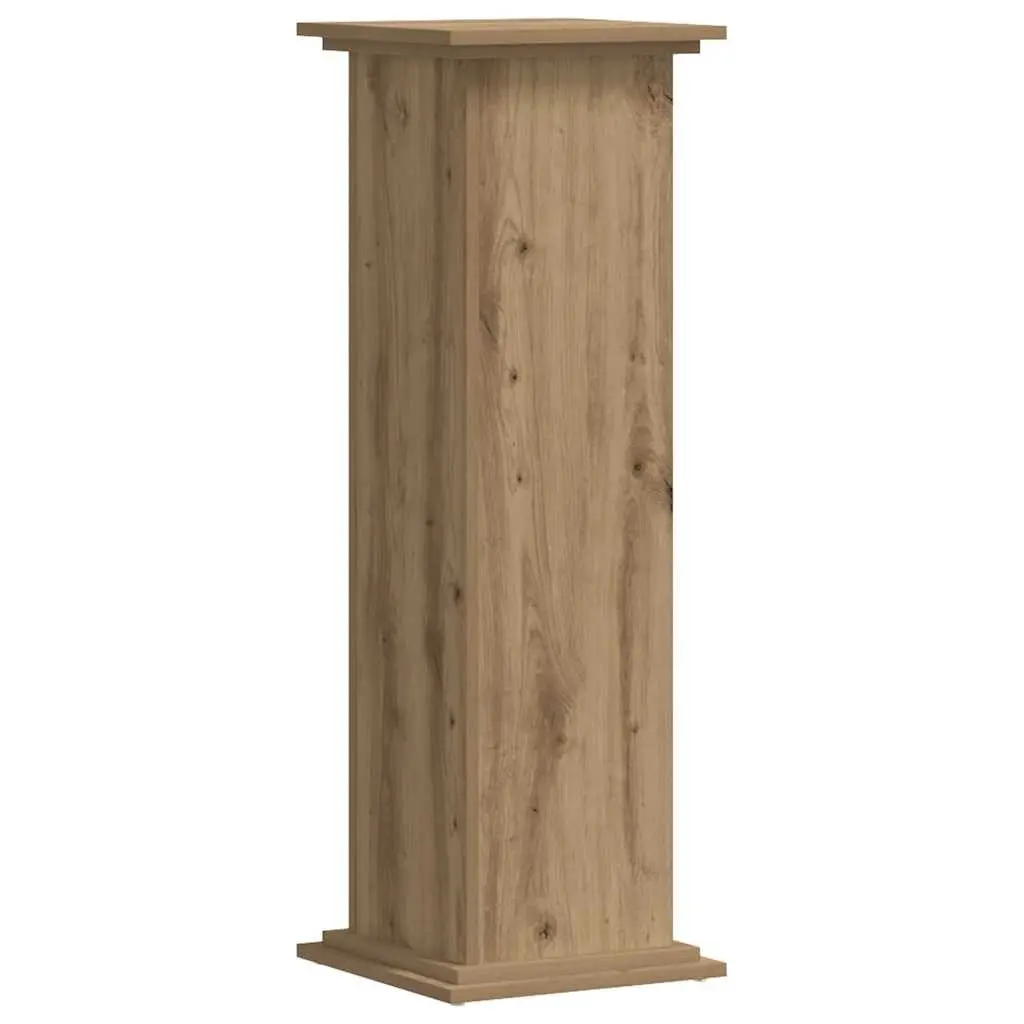 Plant Stand Engineered Wood Brown 33x33x100cm Indoor Outdoor Decorative Display