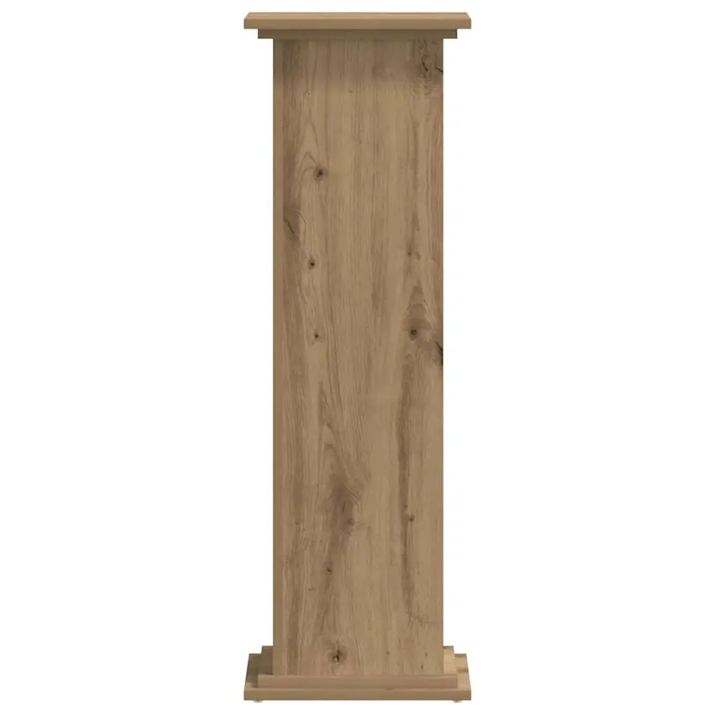 Plant Stand Engineered Wood Brown 33x33x100cm Indoor Outdoor Decorative Display