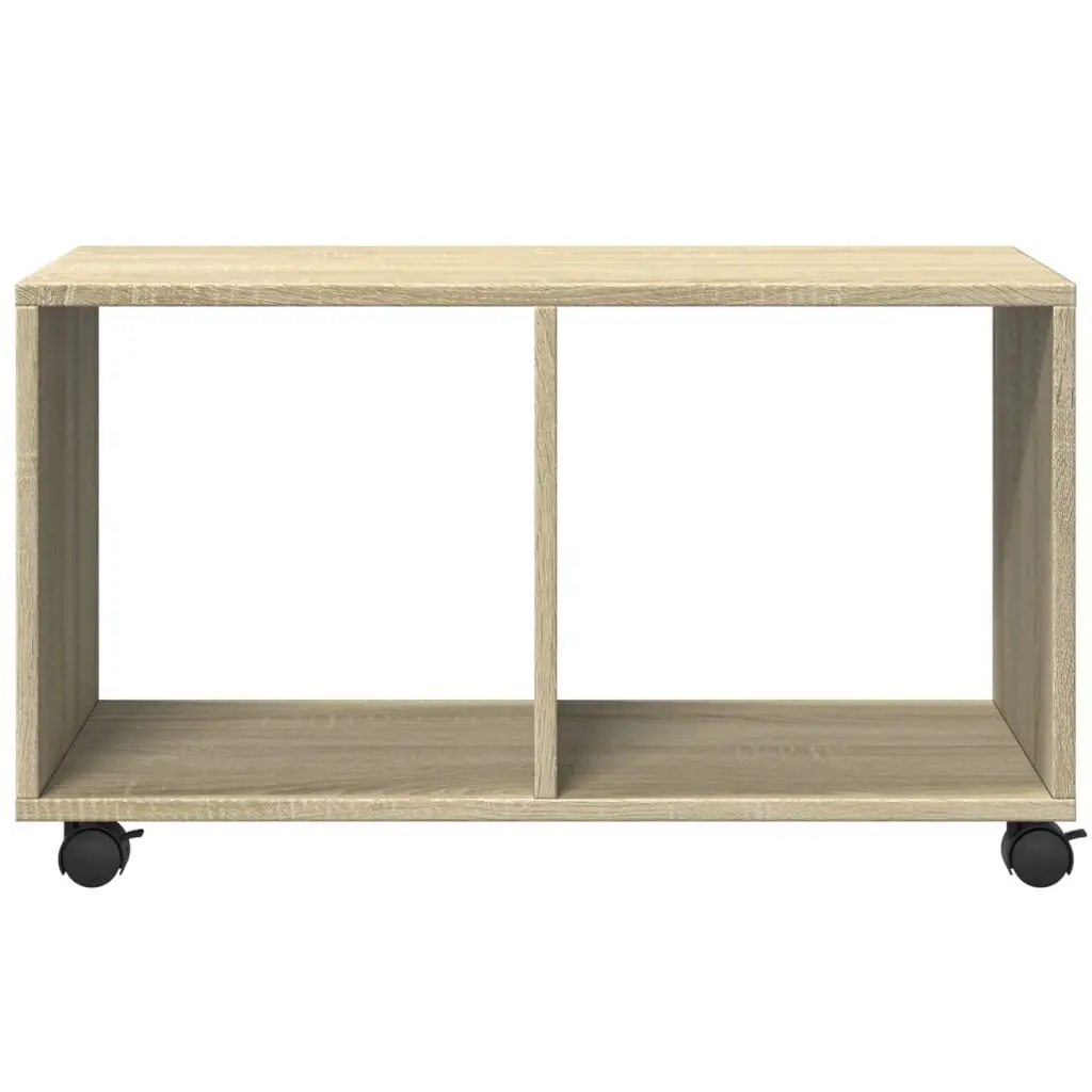 Rolling Cabinet Storage Furniture for Living Room Kitchen Bedroom Brown 72L x 33W x 42.5H cm